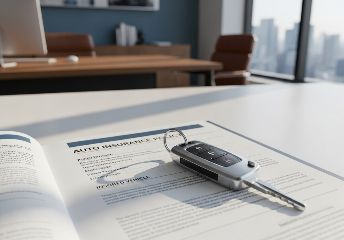 clés de voiture et papiers d'assurance