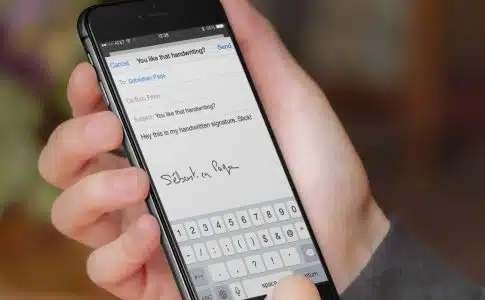 signature de courriel sur iPhone ou iPad
