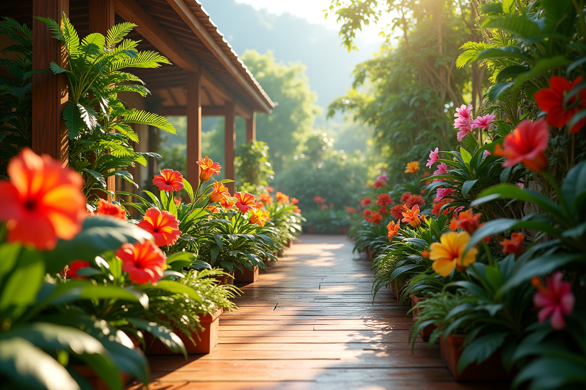 fleurs tropicales