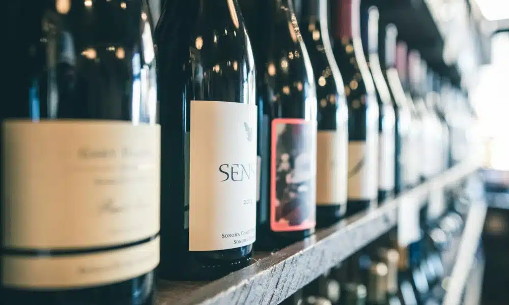 bouteilles de vin